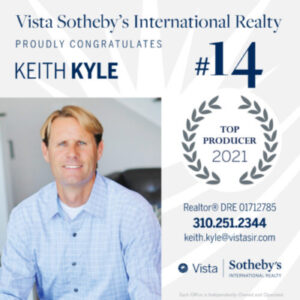 Keith Kyle one of Vista Sotheby's Top Realtors 2021