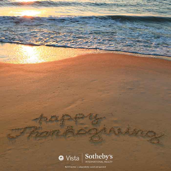 Happy Thanksgiving from Vista Sotheby's