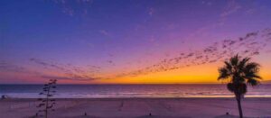 Beach front homes on the Manhattan Beach Strand